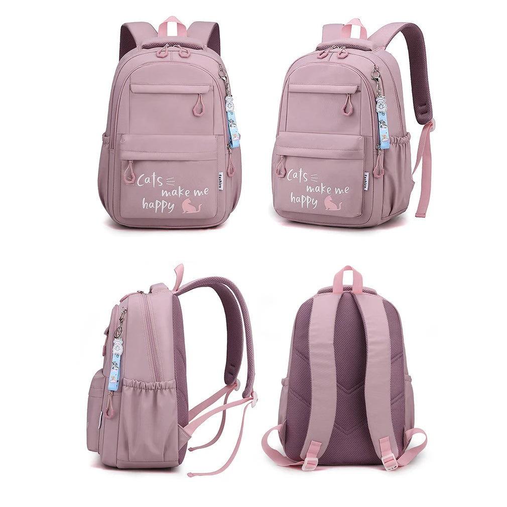 Sac à dos fille ado kawaii | Sac école primaire lycée rose tendance