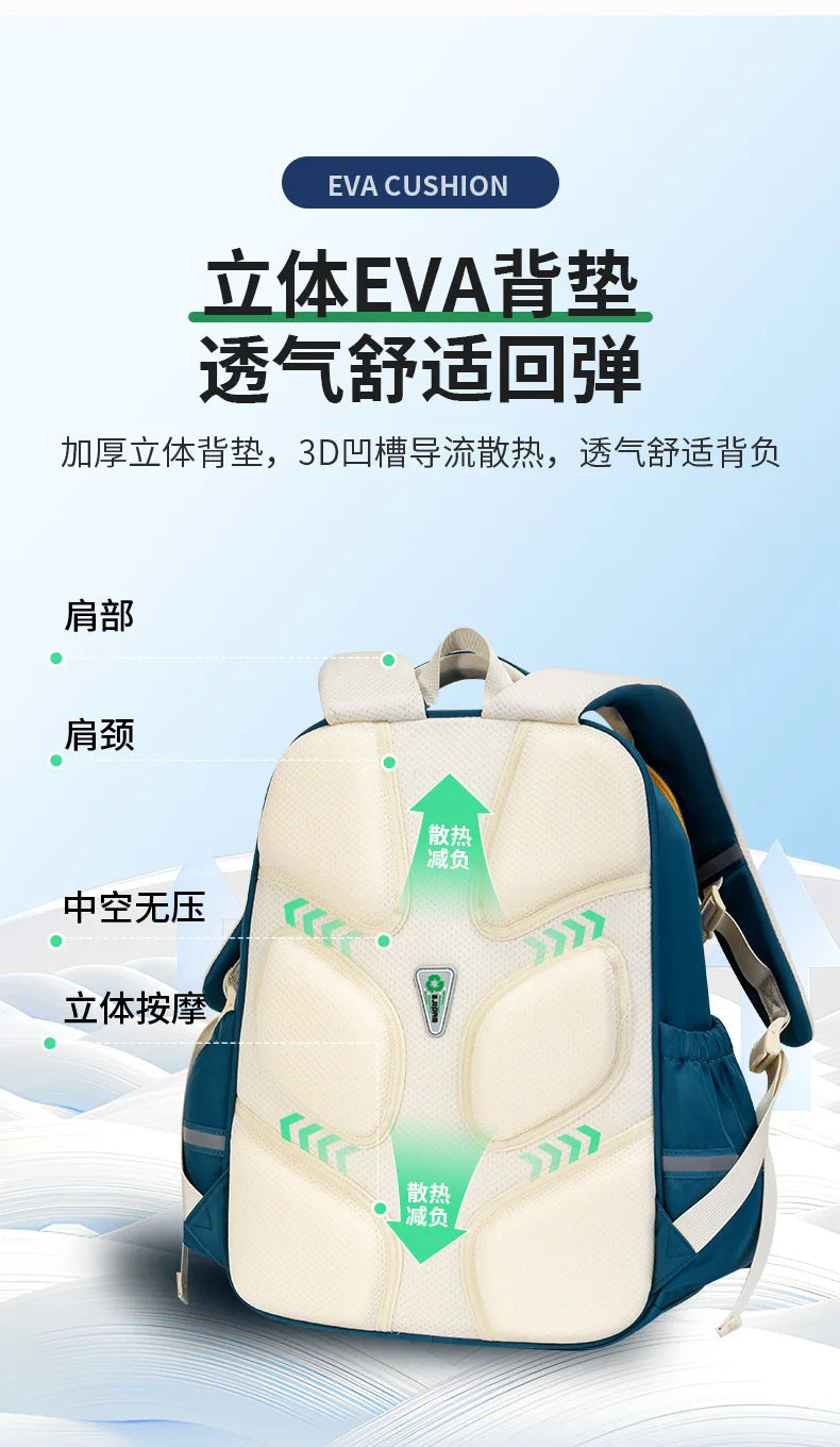 Sac à dos orthopédique imperméable enfant | Sac école Oxford garçon fille