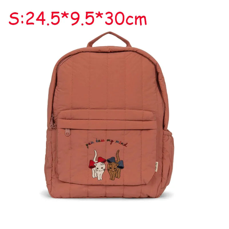 Sac à dos parent-enfant cerise citron | Sac maternelle coton unisexe cadeau